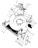 Housing Assembly Diagram and Parts List for 20588 8000001-8999999 - 1988 Toro Lawn Mower