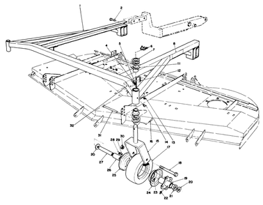 Part Location Diagram of 76-3150 Toro Frame (Incl. Ref. #9 & 10)