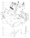 Page J Diagram and Parts List for 19500 1000001-1999999 - 1971 Toro Lawn Mower