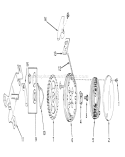 Rewind Starter Diagram and Parts List for 19500 1000001-1999999 - 1971 Toro Lawn Mower