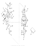 Carburetor Diagram and Parts List for 19500 1000001-1999999 - 1971 Toro Lawn Mower
