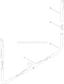Tube_Assembly Diagram and Parts List for 20601  Toro Lawn Mower