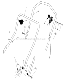 Handle Assembly Diagram and Parts List for 20610 4000001-4999999 - 1984 Toro Lawn Mower