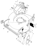 Housing Assembly Diagram and Parts List for 20610 4000001-4999999 - 1984 Toro Lawn Mower