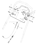 Traction Control Assembly Diagram and Parts List for 20620 6000001-6999999 - 1986 Toro Lawn Mower