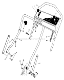 Handle Assembly Diagram and Parts List for 20620 7000001-7999999 - 1987 Toro Lawn Mower