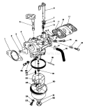 Carburetor Diagram and Parts List for 20620 7000001-7999999 - 1987 Toro Lawn Mower