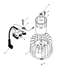 Magneto and Flywheel Assembly Diagram and Parts List for 20620 8000001-8999999 - 1988 Toro Lawn Mower