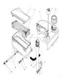 Air Cleaner and Fuel Tank Diagram and Parts List for 20622C 9000001-9999999 - 1989 Toro Lawn Mower