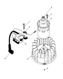 Magneto and Flywheel Assembly Diagram and Parts List for 20622C 9000001-9999999 - 1989 Toro Lawn Mower