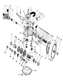 Part Location Diagram of 62-6670 Toro Gear Case Assembly 3-Speed