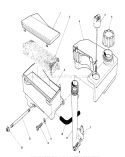 Air Cleaner and Fuel Tank Diagram and Parts List for 20624C 8000001-8999999 - 1988 Toro Lawn Mower