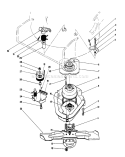 Blade and Brake Clutch Assembly Diagram and Parts List for 20624C 8000001-8999999 - 1988 Toro Lawn Mower