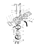 Carburetor Diagram and Parts List for 20624C 8000001-8999999 - 1988 Toro Lawn Mower