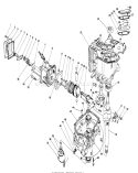 Engine Diagram and Parts List for 20624C 8000001-8999999 - 1988 Toro Lawn Mower