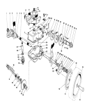 Gear Case Assembly Diagram and Parts List for 20626C 6000001-6999999 - 1986 Toro Lawn Mower