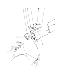 Side Discharge Chute Diagram and Parts List for 20627C 6000001-6999999 - 1986 Toro Lawn Mower