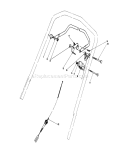 Traction Control Assembly Diagram and Parts List for 20627C 6000001-6999999 - 1986 Toro Lawn Mower