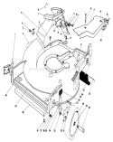 Housing Assembly Diagram and Parts List for 20627C 7000001-7999999 - 1987 Toro Lawn Mower