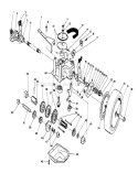 Gear Case Assembly Diagram and Parts List for 20627C 8000001-8999999 - 1988 Toro Lawn Mower