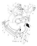 Housing Assembly Diagram and Parts List for 20627C 8000001-8999999 - 1988 Toro Lawn Mower