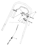Traction Control Assembly Diagram and Parts List for 20628C 6000001-6999999 - 1986 Toro Lawn Mower