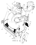 Housing Assembly Diagram and Parts List for 20628C 7000001-7999999 - 1987 Toro Lawn Mower