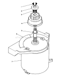 Starter Motor Diagram and Parts List for 20628C 8000001-8999999 - 1988 Toro Lawn Mower