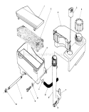 Air Cleaner and Fuel Tank Diagram and Parts List for 20629C 6000001-6999999 - 1986 Toro Lawn Mower