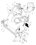 Housing Assembly Diagram and Parts List for 20629C 6000001-6999999 - 1986 Toro Lawn Mower