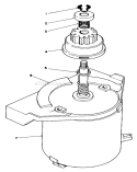 Starter Motor Diagram and Parts List for 20629C 6000001-6999999 - 1986 Toro Lawn Mower