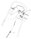 Traction Control Assembly Diagram and Parts List for 20629C 6000001-6999999 - 1986 Toro Lawn Mower