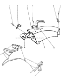 Side Discharge Chute Diagram and Parts List for 20629C 7000001-7999999 - 1987 Toro Lawn Mower