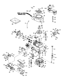 Engine Diagram and Parts List for 20631 8000001-8999999 - 1988 Toro Lawn Mower