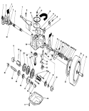 Gear Case Assembly Diagram and Parts List for 20631 8000001-8999999 - 1988 Toro Lawn Mower