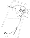 Traction Control Assembly Diagram and Parts List for 20631 9000001-9999999 - 1989 Toro Lawn Mower