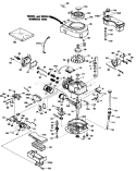 Engine Diagram and Parts List for 20631 9000001-9999999 - 1989 Toro Lawn Mower