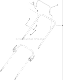 Upper Handle Assembly Diagram and Parts List for 20636 270J00001-270J99999 - 2007 Toro Lawn Mower