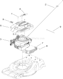 Engine Assembly Diagram and Parts List for 20636 270J00001-270J99999 - 2007 Toro Lawn Mower