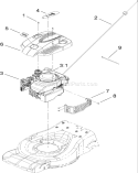 Engine Assembly Diagram and Parts List for 20636 290000001-290999999 - 2009 Toro Lawn Mower