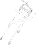 Handle and Cable Assembly Diagram and Parts List for 20637 270K00001-270K99999 - 2007 Toro Lawn Mower