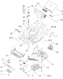 Housing Assembly Diagram and Parts List for 20637 270K00001-270K99999 - 2007 Toro Lawn Mower