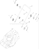 Lower Handle Assembly Diagram and Parts List for 20637 270K00001-270K99999 - 2007 Toro Lawn Mower