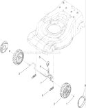 Front Axle Assembly Diagram and Parts List for 20637 270K00001-270K99999 - 2007 Toro Lawn Mower