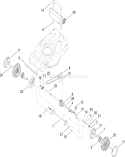 Part Location Diagram of 110-7158 Toro BRACKET-GEAR CASE
