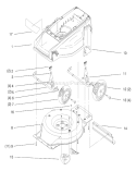 Deck, Liner and Wheel Assembly Diagram and Parts List for 20646 89000001-89999999 - 1998 Toro Lawn Mower