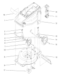 Deck, Liner and Wheel Assembly Diagram and Parts List for 20648 89000001-89999999 - 1998 Toro Lawn Mower