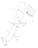 Handle and Controls Assembly Diagram and Parts List for 20648 89000001-89999999 - 1998 Toro Lawn Mower