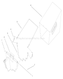 Grass Bagging Assembly Diagram and Parts List for 20651 200000001-200999999 - 2000 Toro Lawn Mower