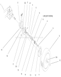 Gearcase and Wheel Assembly Diagram and Parts List for 20651 9900001-9999999 - 1999 Toro Lawn Mower